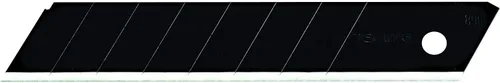 TAJIMA Cuchillos y cuchillas utilitarios – Paquete de 50 cuchillas de corte de caja negra Razar de 3/4 pulgadas con acero templado premium y borde