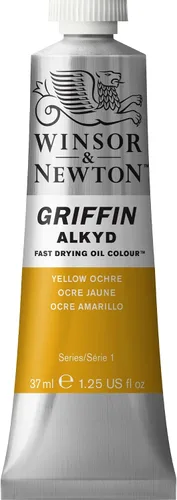 Miniatura 41 de Winsor & Newton Griffin Alkyd - Pintura al óleo de secado rápido, tubo de 1.25 onzas líquidas, Siena quemada
