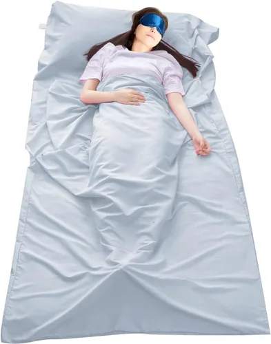 Miniatura 20 de Sleeping Bag Liner Camping Travel Home Bed Sheet Lightweight Breathable Hotel Compact Sacks