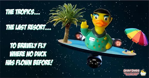 Miniatura 4 de CelebriDucks - Tropical Squawk Edición Limitada - Patos de Goma Flotantes - Juguete de Baño Coleccionable para Niños y Adultos de Todas las Edades