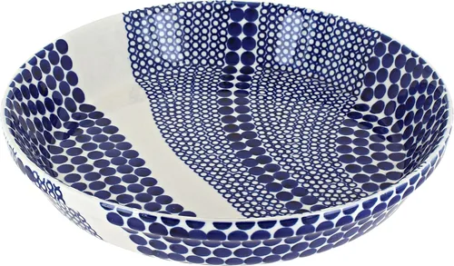 Miniatura 16 de Plato para pastel de tulipán azul de cerámica polaca de rosa azul