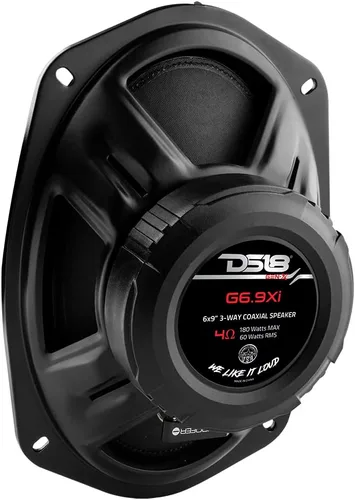 Miniatura 6 de DS18 G6.9Xi GEN-X - Altavoces coaxiales de 3 vías de 6 x 9, 180 vatios, 4 ohmios con tweeters de cúpula Mylar, parrilla incluida, altavoz de rango