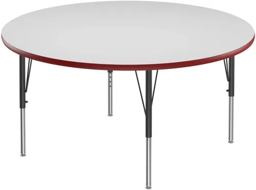 Miniatura 30 de Correll - Mesa rectangular de 24 x 36 pulgadas, mesa de actividades superior de borrado en seco, altura ajustable (19 a 29), laminado de alta