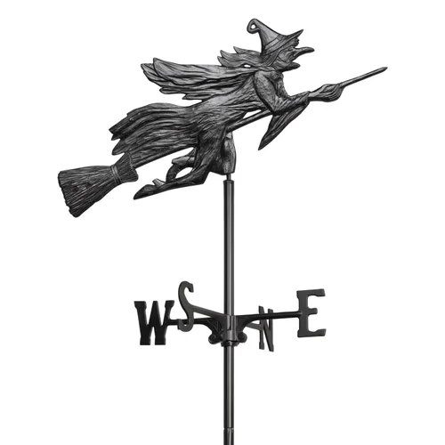 Whitehall Productos Flying Witch Garden Veleta negra