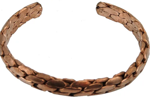 Miniatura 3 de Pulsera medicinal tibetana de cobre hecha a mano en Nepal