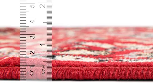 Miniatura 26 de Unique Loom Colección Sialk Hill - Alfombra de área Washington (3 pies 3 pulgadas x 5 pies 3 pulgadas, rectángulo, burdeos/crema)