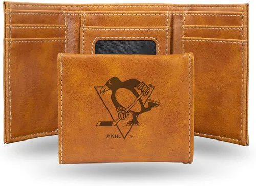 Miniatura 22 de NHL Rico Industries - Billetera triple grabada con láser y tres pliegues, accesorio para hombre