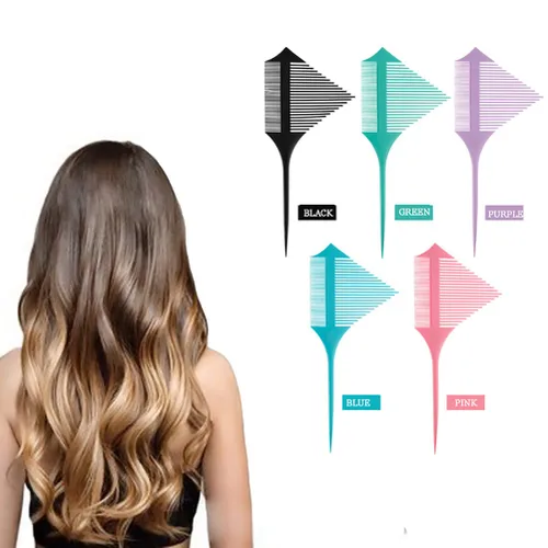 Miniatura 5 de Peine de peluquería Peine profesional antiestático Peine para el cabello Diseño de dientes divididos Peine de pelo de doble propósito para peinar