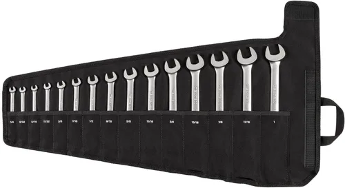Miniatura 12 de TEKTON Juego de llaves de combinación con cabeza flexible de 12 puntos con organizadores modulares, 19 piezas (6-24 mm) WRC95303