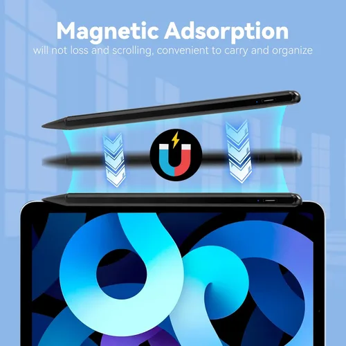 Miniatura 3 de Lápiz capacitivo para iPad Air de 5ª/4ª generación de 10.9 pulgadas con rechazo de palma, bolígrafo activo POM de punta fina de 0.069 pulgadas