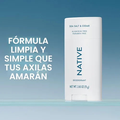 Miniatura 2 de Native Deodorant - Desodorante natural para hombres, desodorante sin aluminio, con bicarbonato de sodio, probióticos, aceite de coco y manteca