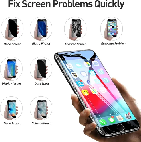 Miniatura 4 de Para iPhone 7 Reemplazo de pantalla con botón de inicio 4.7 "Negro, pantalla LCD táctil 3D digitalizador montaje completo con herramientas