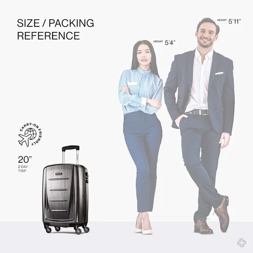 Miniatura 26 de Samsonite Winfield 2 Equipaje rígido con ruedas giratorias, Azul profundo, Juego de 3 piezas (20/24/28)