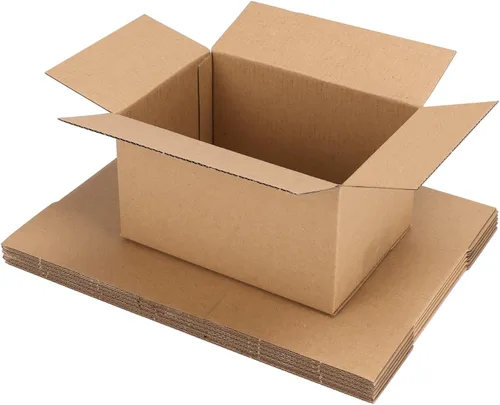 Miniatura 11 de Cajas de envío con embalaje de 8 x 6 x 4 pulgadas, cajas de cartón corrugado pequeñas de kraft para mudanzas, envíos por correo, 25 unidades 25