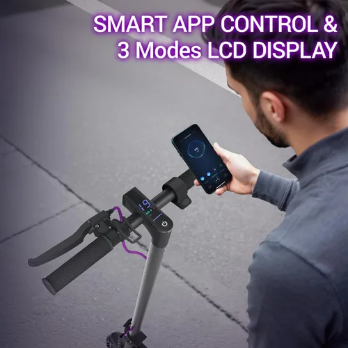 Miniatura 7 de Aovowheel Electric Scooter for Adults, Folding E Scooter with 350W/500W Motor 16/24 Mph Top Speed, Max 19-23 Miles Long Range, 8.5''/10''/14''Tires