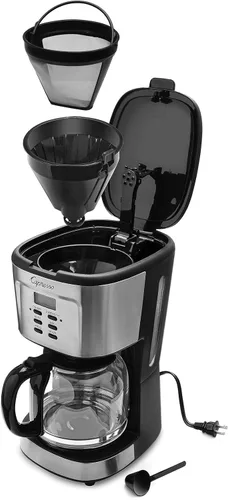 Miniatura 4 de Capresso Cafetera de 12 tazas con jarra de vidrio, acero inoxidable y negro 416.05