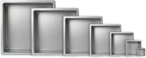 Miniatura 4 de PME Bandeja para hornear de aluminio profesional, cuadrada 10 x 4