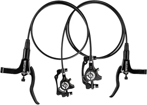 BUCKLOS Frenos de disco hidráulicos MTB para bicicleta de montaña, delantero izquierdo 31.496 in derecho trasero 59.055 in bicicleta freno