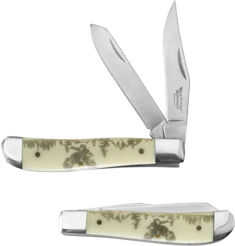 Miniatura 23 de Cuchillo de bolsillo manual plegable para uso diario de la colección Old Ram Trapper con mango de resina lisa (5134-5)