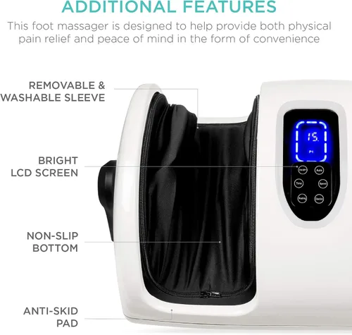 Miniatura 6 de Best Choice Products Masajeador de pies Shiatsu calentado para aliviar el dolor, fascitis plantar, neuropatía, circulación sanguínea con diseño