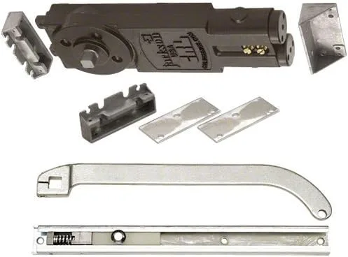 Jackson 21201P62801 - Resorte regular de aluminio satinado 105 sin retención abierta por encima de la cabeza oculta más cerca con paquete de