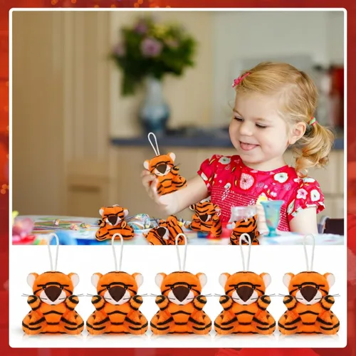 Miniatura 7 de Shappy 50 piezas de mini juguetes de peluche pequeños de animales pequeños a granel, lindos llaveros de peluche para regalo, fiesta, premio