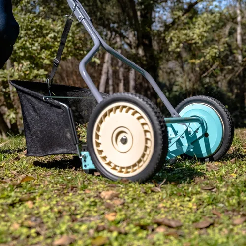 Miniatura 84 de American Lawn Mower Company 1204-14 Cortacésped de carrete de empuje de 4 hojas de 14 pulgadas, color rojo