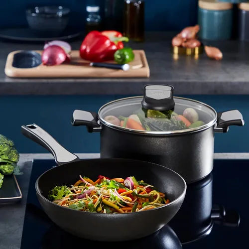 Miniatura 5 de Tefal Unlimited On, utensilios de cocina premium, sartén de 9.4 in, antiadherente de mayor duración del Reino Unido, indicador de calor, compatible