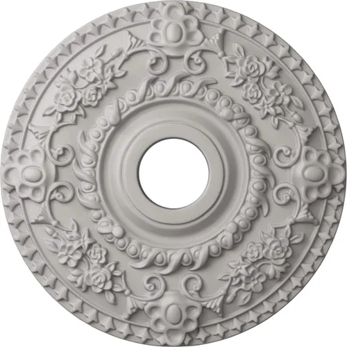 Miniatura 25 de Ekena Millwork CM18RORUS Medallón de techo de rosa, 18.0 in de diámetro exterior x 3.5 in de diámetro interior x 1.4 in de diámetro interior x 1.4