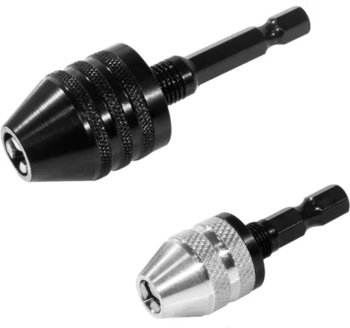 Portabrocas sin llave con vástago hexagonal de 1/4 pulgadas, adaptador de cambio rápido, convertidor, brocas de impacto, accesorios de herramientas