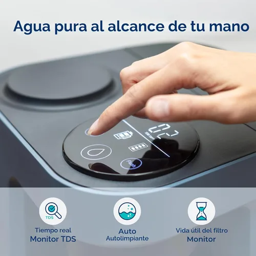 Miniatura 4 de Bluevua RO100ROPOT-LITE Sistema de filtro de agua de ósmosis inversa para encimera, purificación de 5 etapas, proporción de puro a drenado de 3:1