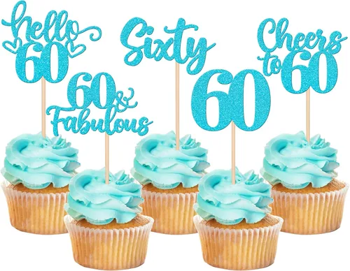 Miniatura 15 de 30 piezas de adornos para cupcakes de 12 cumpleaños feliz, brillantes doce, hola 12, felicitaciones a 12 años, adornos para cupcakes, 12