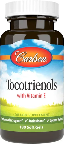 Miniatura 8 de Carlson - Tocotrienoles, 40 mg, con Vitamina E, Gamma, Alfa, Delta, Beta, de origen sostenible, 30 cápsulas blandas