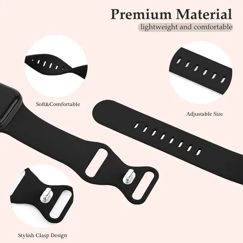 Miniatura 3 de JXGM - Correas compatibles con Apple Watch de 1.49, 1.57, 1.61, 1.65, 1.73, 1.77 pulgadas (38/40/41/42/44/45mm), correas deportivas de repuesto