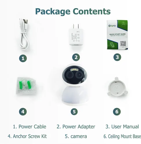 Miniatura 6 de Cámara de seguridad de doble lente con zoom 10X, monitor de bebé, cámara de seguridad para perros con luz automática, panorámica de luz automática