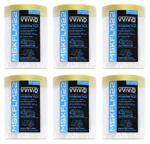 Miniatura 7 de VViViD Cinta autoadhesiva de grado químico y cortina de plástico resistente (paquete de 2 unidades (60 x 108 pies)