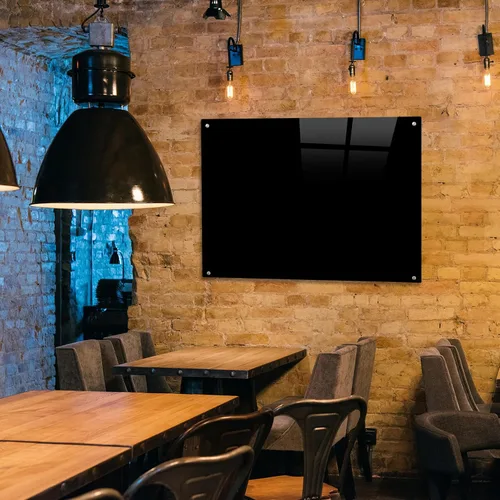 Miniatura 6 de Pizarra negra magnética de cristal, 48 x 36 pulgadas, sin marco, pizarra de borrado en seco para pared, tablero de vidrio montado en la pared