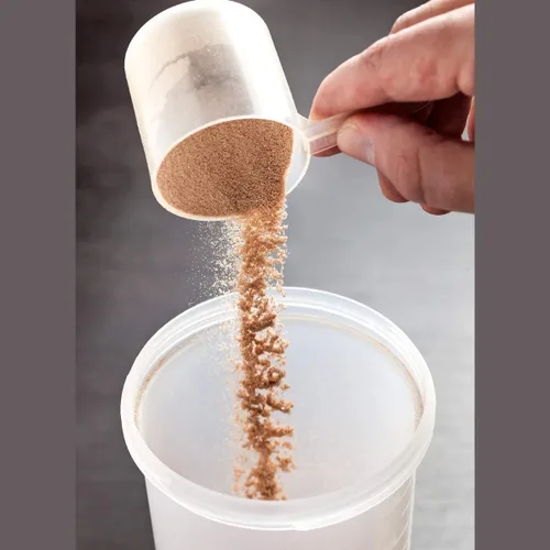 Miniatura 8 de Conjunto de 5 cucharas medidoras de plástico, 6 cucharadas (90 cc 3/8 taza 3 oz. 90 mL) con mango largo para polvos, gránulos, café, comida
