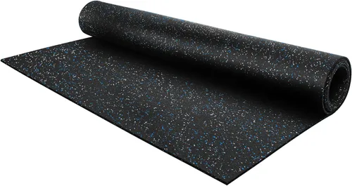 Miniatura 16 de Rollo de piso de goma resistente de 1/4" de espesor de Floor Inc Tapetes de piso de goma reciclada flexibles para gimnasio en casa Tapete