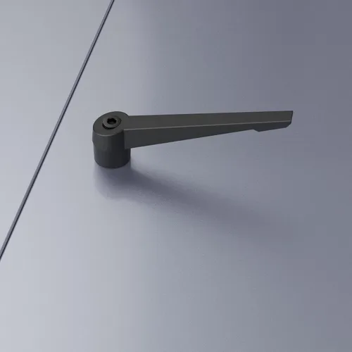 Miniatura 6 de Manijas de palanca de sujeción ajustables, perillas de rosca hembra M6 con bloqueo de tornillo giratorio de liberación rápida, mango de botón
