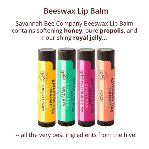 Miniatura 4 de Savannah Bee Company Bee Sweet Collection Lip Care - Bálsamo labial de hidratación durante todo el día, propóleos de miel natural, 4