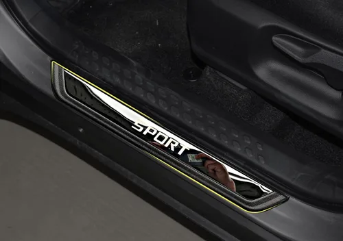 Miniatura 2 de Protector de entrada de puerta de automóvil, para Toyota C-HR CHR 2018-2022, 4 unidades, acero inoxidable con cubierta protectora de umbral