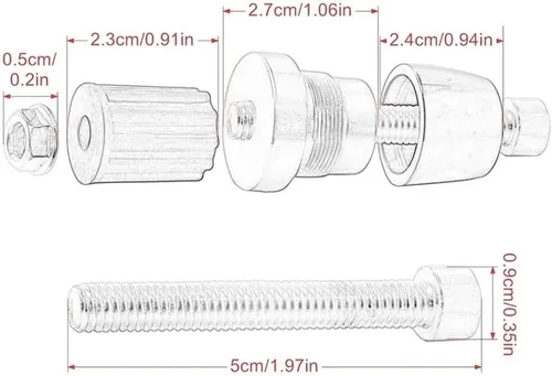 Miniatura 3 de for FZ8 for FZ 8 7/8" Motorcycle Handlebar Grips Ends Handle Bar Slider End Cap Bar Ends