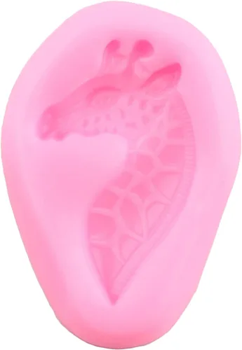 Miniatura 9 de ZiXiang Moldes de silicona para cabeza de león, molde de fondant de jirafa, elefante, cabeza de animal, molde de caramelo para decoración