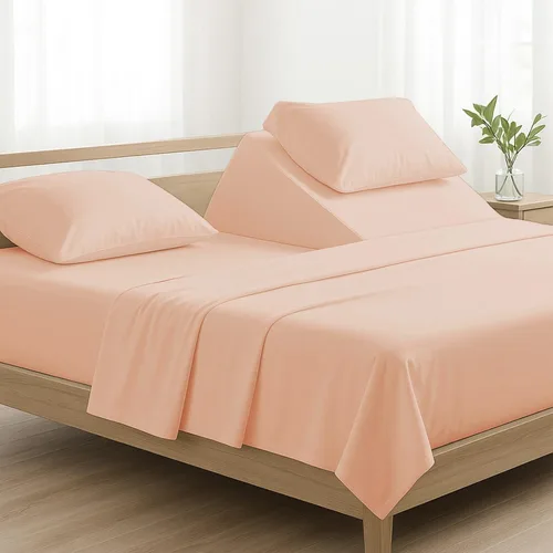 Miniatura 26 de 4 piezas de lujo Split Top Queen 100% algodón egipcio de 800 hilos (ajustable, parte superior flexible tamaño queen) sábanas divididas de 28