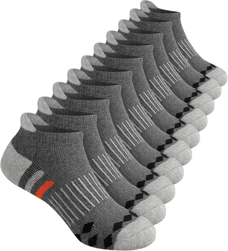 Miniatura 7 de Comfoex 10 pares de calcetines de tobillo atléticos para niños grandes y pequeños calcetines de algodón medio acolchados