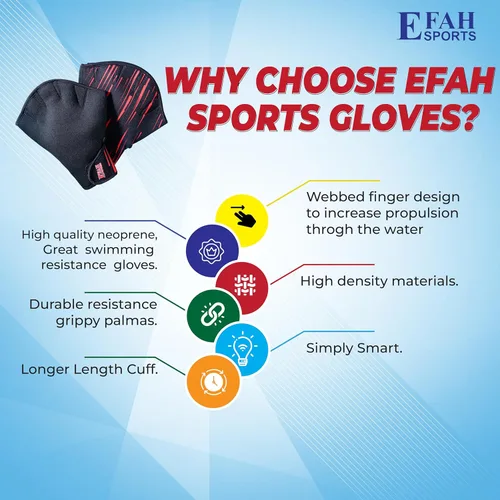 Miniatura 5 de Swimming Gloves Aquatic Swim Training Glove Neoprene Webbed Fitness and Water Aerobics Resistance Gloves for Men Women Children