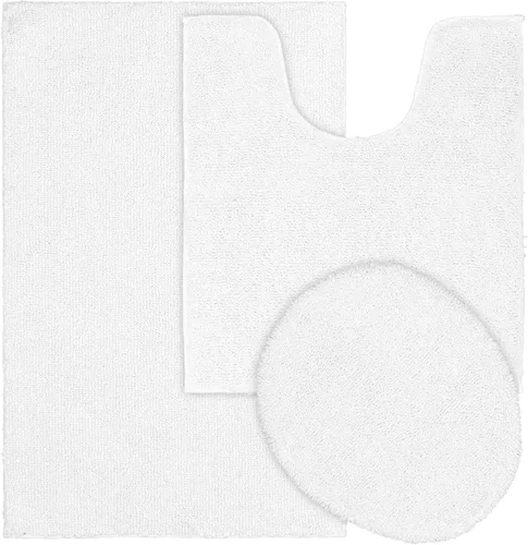 Miniatura 10 de Garland Rug Queen Cotton Sea Foam de 22 x 60 pulgadas ultra suave, afelpada, altamente absorbente, lavable a máquina, toalla de suelo para ducha