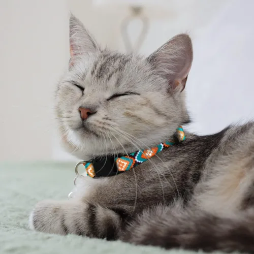 Miniatura 2 de CollarDirect Cat Collar Breakaway with Removable Bell Set of 2 PCS Azteca y étnica