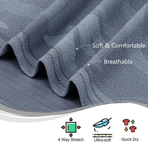Miniatura 99 de TAPULCO Camisetas tipo polo de secado rápido para hombre, diseño de camuflaje, atléticas, ligeras, transpirables, casuales, para golf